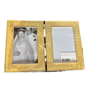 Hallmark WE DID...WE STILL DO Anniversary Pearl Enamel Double Picture Frame 4x6"